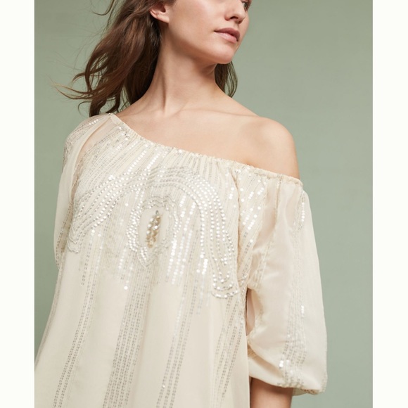 ANTHROPOLOGIE CAROLINA K Charo Beaded Swing Dress - Picture 2 of 14